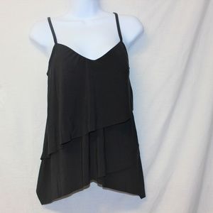 Aqua Brand Black Bathing Swimsuit Tankini Top